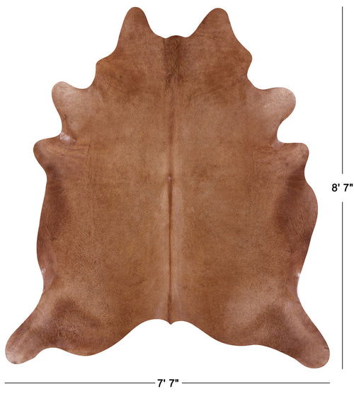 Brown Natural Cowhide Rug - XX-Large 8' 7