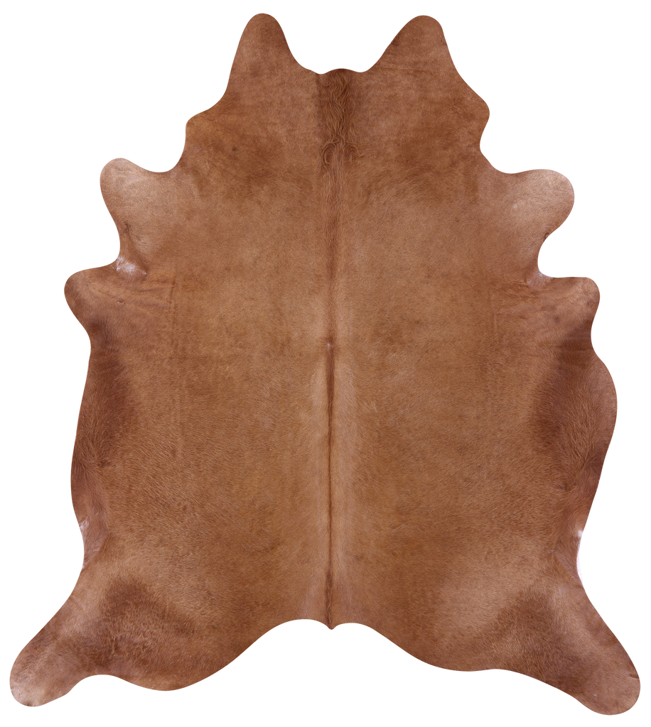 Brown Natural Cowhide Rug - XX-Large 8' 7"H x 7' 7"W