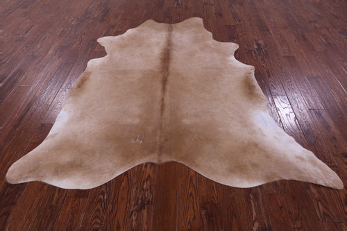 Light Brown Natural Cowhide Rug - X-Large 7' 5