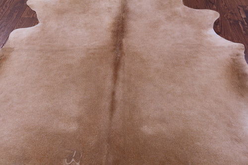 Light Brown Natural Cowhide Rug - X-Large 7' 5
