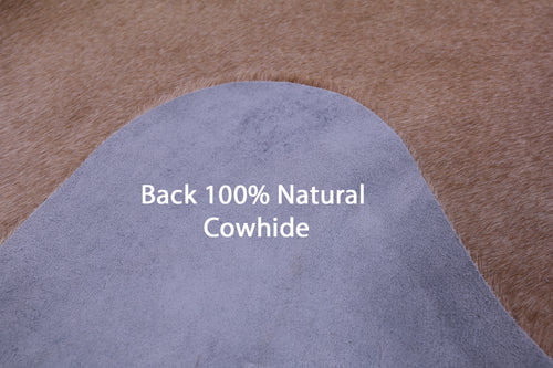 Light Brown Natural Cowhide Rug - X-Large 7' 5