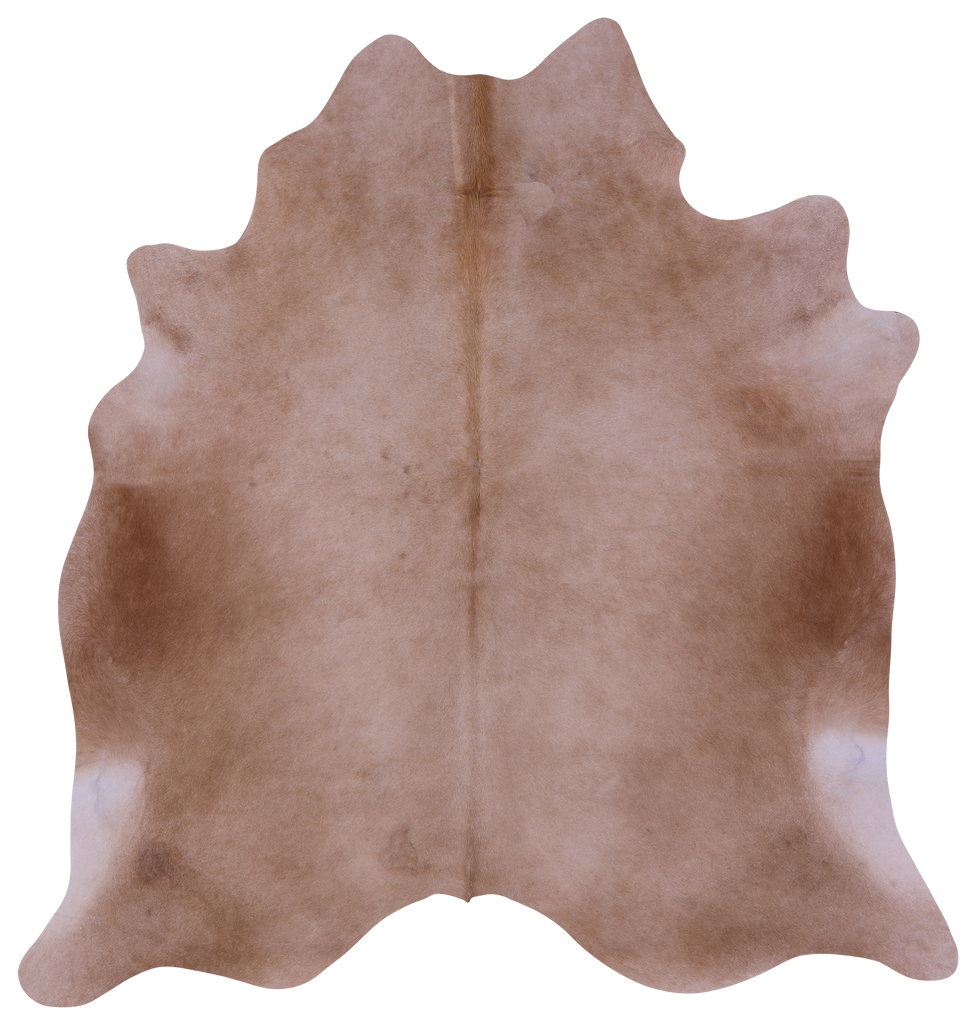 Light Brown Natural Cowhide Rug - X-Large 7' 2"H x 6' 7"W