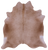 Light Brown Natural Cowhide Rug - X-Large 7' 2"H x 6' 7"W