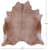 Light Brown Natural Cowhide Rug - X-Large 7' 2"H x 6' 7"W