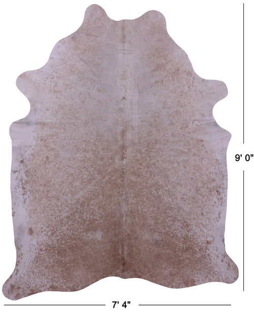 Brown Salt & Pepper Natural Cowhide Rug - XX-Large 9' 0