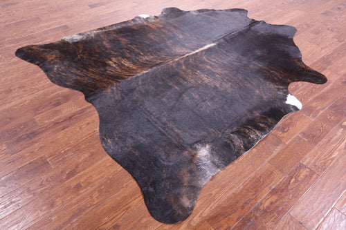 Dark Brindle Natural Cowhide Rug - XX-Large 8' 5