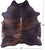 Dark Brindle Natural Cowhide Rug - XX-Large 8' 5"H x 7' 5"W