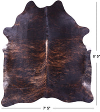 Thumbnail for Dark Brindle Natural Cowhide Rug - XX-Large 8' 5