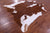 Brown & White Natural Cowhide Rug - XX-Large 8' 4"H x 7' 6"W