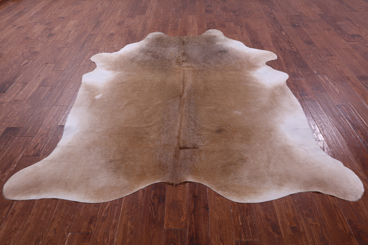 Light Brown Natural Cowhide Rug - XX-Large 8' 4"H x 7' 4"W