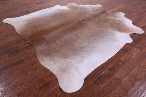 Brown & White Natural Cowhide Rug - XX-Large 8' 9