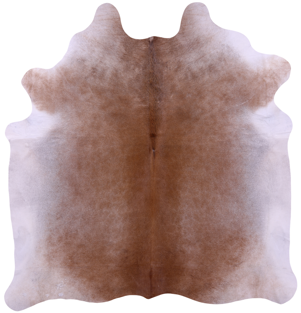 Brown & White Natural Cowhide Rug - XX-Large 8' 9"H x 8' 3"W