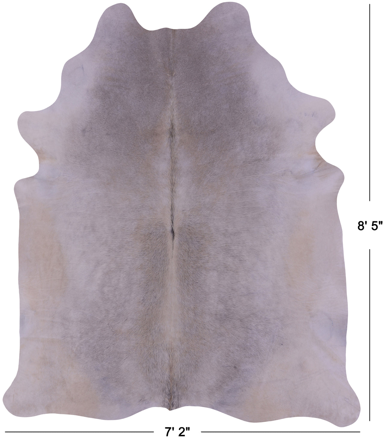 Champagne Natural Cowhide Rug - XX-Large 8' 5"H x 7' 2"W