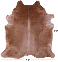 Thumbnail for Light Brown Natural Cowhide Rug - XX-Large 8' 0