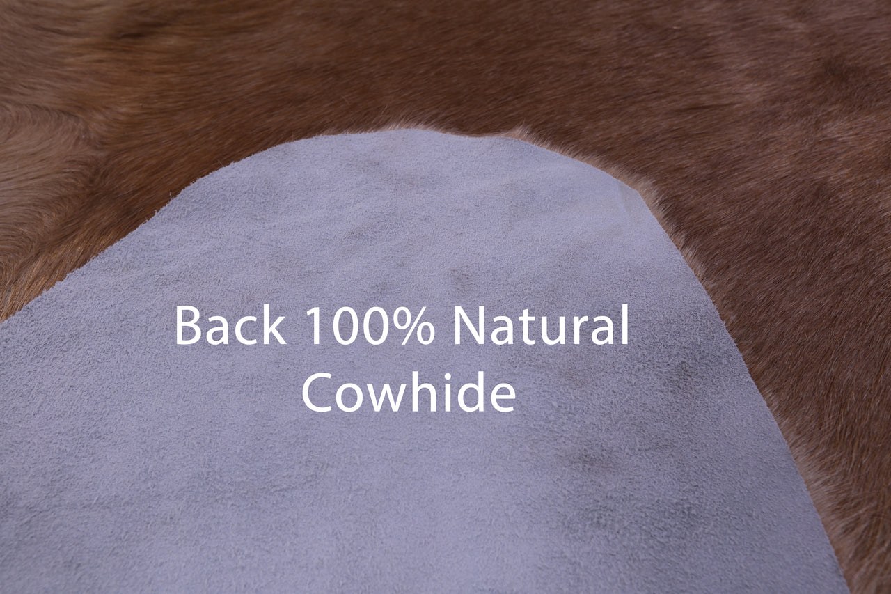 Light Brown Natural Cowhide Rug - XX-Large 8' 0"H x 7' 5"W