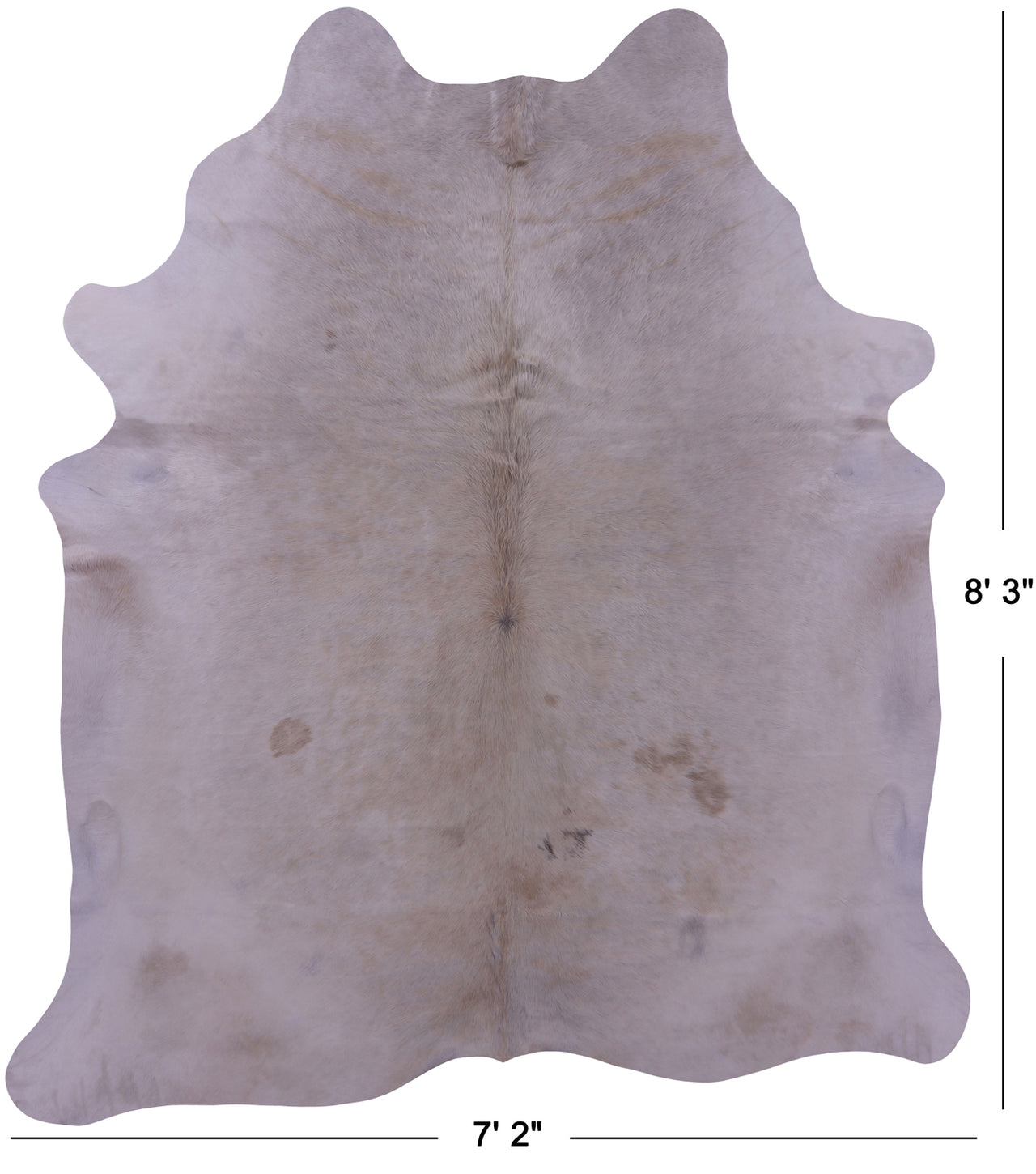 Champagne Natural Cowhide Rug - XX-Large 8' 3"H x 7' 2"W