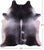 Grey & White Natural Cowhide Rug - XX-Large 8' 7"H x 7' 6"W