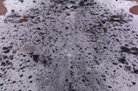 Thumbnail for Black Salt & Pepper Natural Cowhide Rug - XX-Large 8' 6