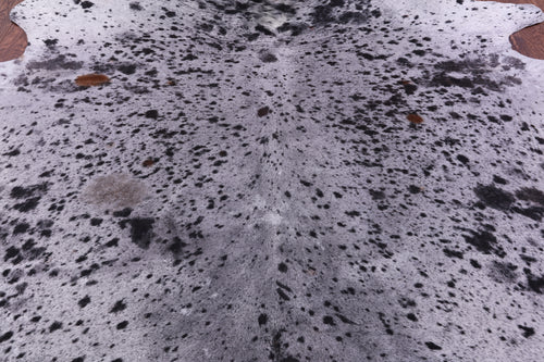 Black Salt & Pepper Natural Cowhide Rug - XX-Large 8' 6