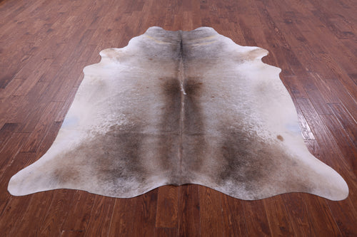 Brown & White Natural Cowhide Rug - XX-Large 8' 2