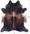Dark Brown Natural Cowhide Rug - XX-Large 8' 8"H x 7' 6"W