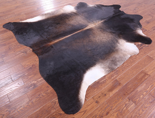 Dark Brown Natural Cowhide Rug - XX-Large 8' 8