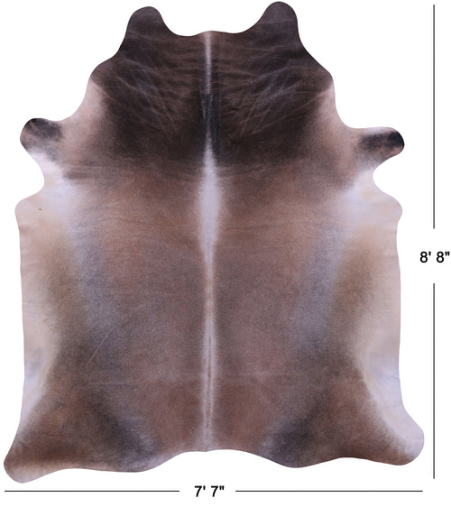 Brown Natural Cowhide Rug - XX-Large 8' 8