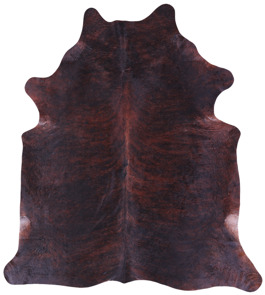Dark Brindle Natural Cowhide Rug - XX-Large 8' 4"H x 7' 6"W