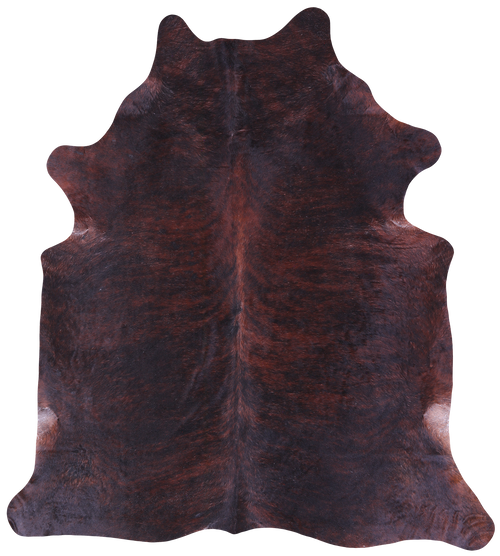 Dark Brindle Natural Cowhide Rug - XX-Large 8' 4