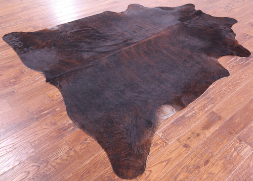 Dark Brindle Natural Cowhide Rug - XX-Large 8' 4