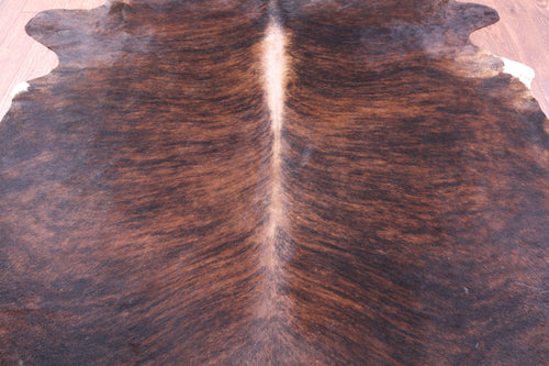 Dark Brindle Natural Cowhide Rug - XX-Large 8' 5