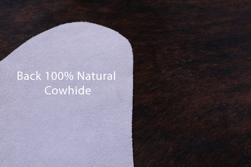Dark Brindle Natural Cowhide Rug - XX-Large 8' 5