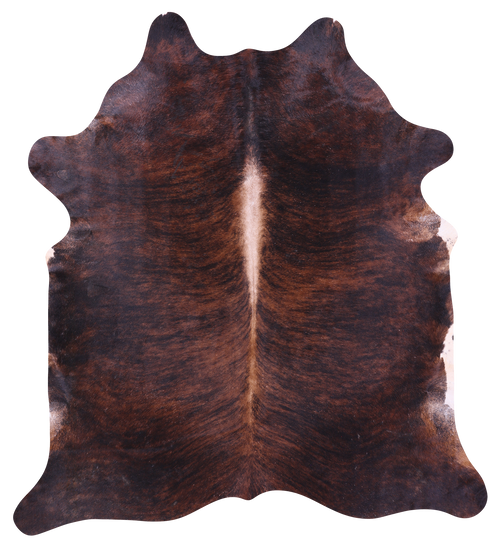 Dark Brindle Natural Cowhide Rug - XX-Large 8' 5