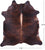 Dark Brindle Natural Cowhide Rug - XX-Large 8' 5"H x 7' 8"W