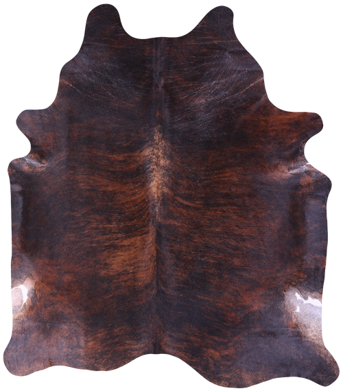 Dark Brindle Natural Cowhide Rug - XX-Large 8' 3