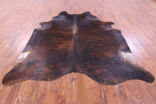 Dark Brindle Natural Cowhide Rug - XX-Large 8' 3