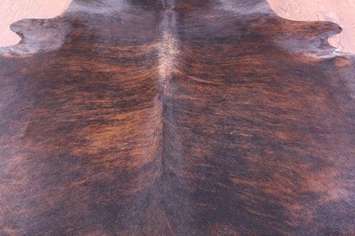 Dark Brindle Natural Cowhide Rug - XX-Large 8' 3