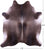 Dark Brown Natural Cowhide Rug - XX-Large 8' 4"H x 7' 2"W