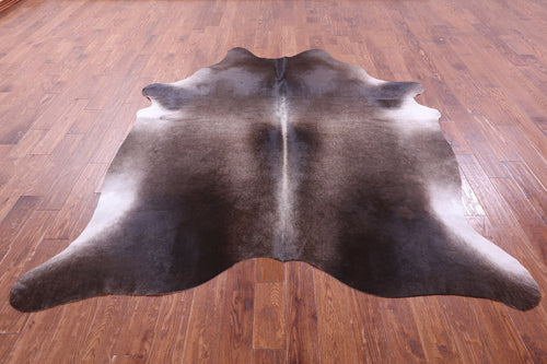 Dark Brown Natural Cowhide Rug - XX-Large 8' 4