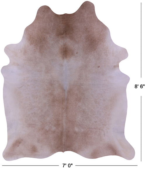 Beige Natural Cowhide Rug - XX-Large 8' 6