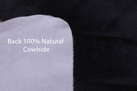 Thumbnail for Black Salt & Pepper Natural Cowhide Rug - XX-Large 8' 2