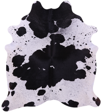 Thumbnail for Black Salt & Pepper Natural Cowhide Rug - XX-Large 8' 2
