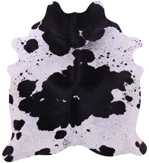 Black Salt & Pepper Natural Cowhide Rug - XX-Large 8' 2