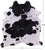 Black Salt & Pepper Natural Cowhide Rug - XX-Large 8' 2"H x 7' 1"W