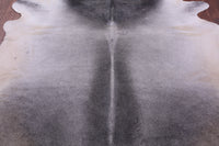Thumbnail for Grey & White Natural Cowhide Rug - XX-Large 8' 7