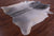 Grey & White Natural Cowhide Rug - XX-Large 8' 7"H x 7' 7"W