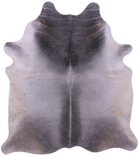 Thumbnail for Grey & White Natural Cowhide Rug - XX-Large 8' 7
