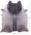 Grey & White Natural Cowhide Rug - XX-Large 8' 7"H x 7' 7"W