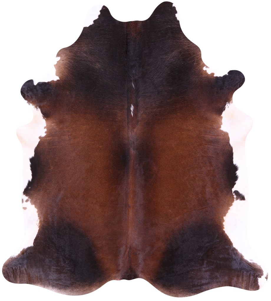 Brown Natural Cowhide Rug - XX-Large 8' 6"H x 7' 7"W