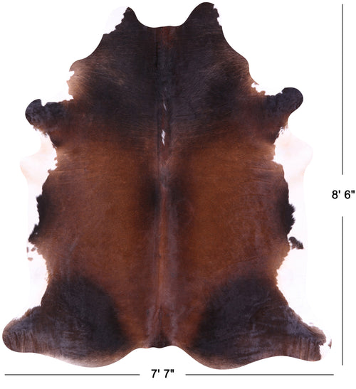 Brown Natural Cowhide Rug - XX-Large 8' 6